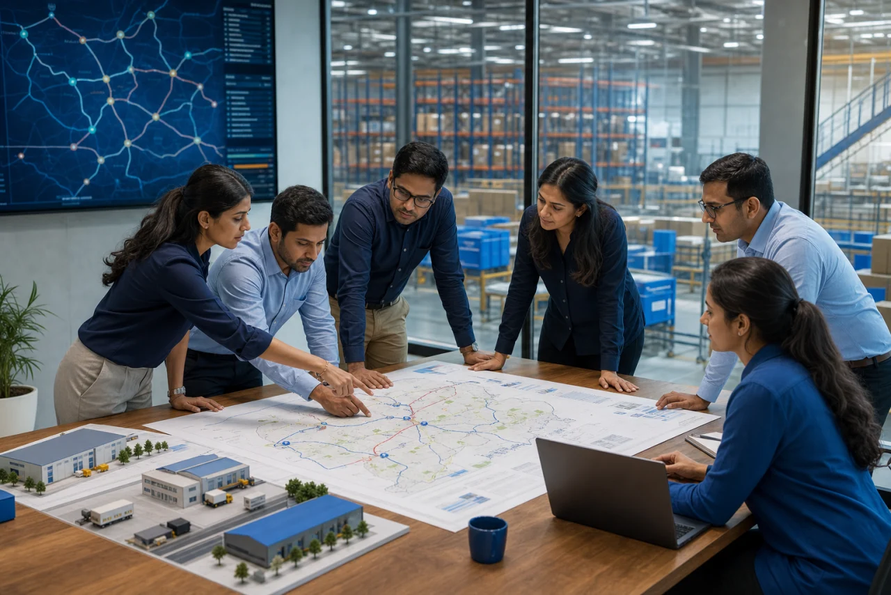 Supply Chain Consulting visual for enterprise logistics service