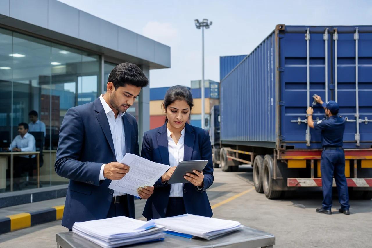 Customs Clearance Support visual for enterprise logistics service