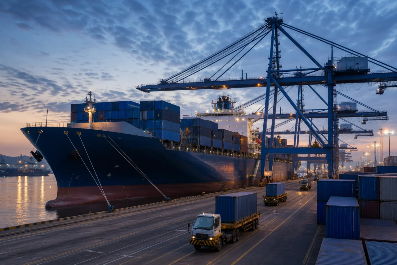Freight Forwarding visual for enterprise logistics service
