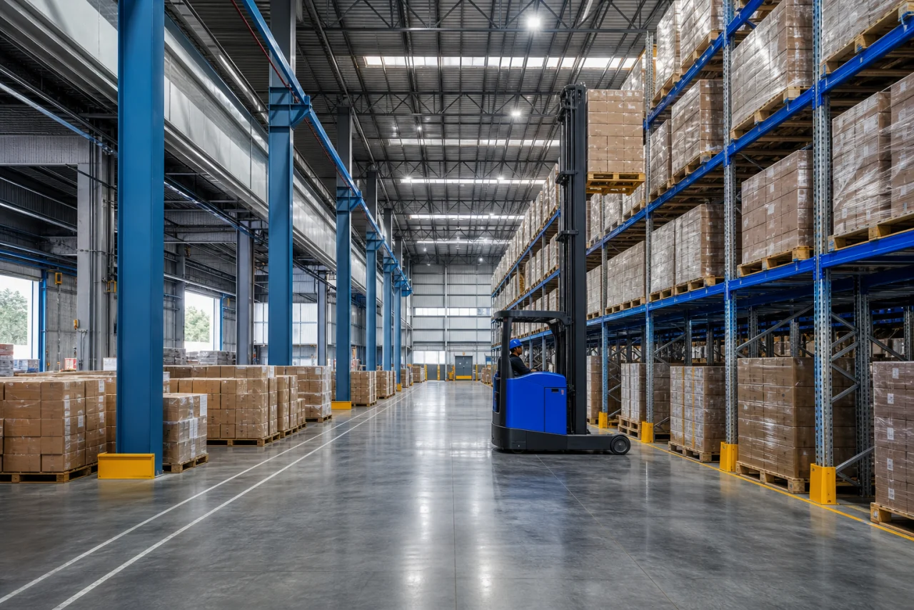 Warehousing & Storage visual for enterprise logistics service